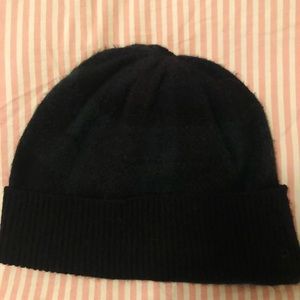 Double RRL Blackwatch tartan beanie